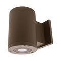 Wac Lighting Ds-Ws05-Fb Tube Architectural 1 Light 7 Tall Led Outdoor Wall Sconce -