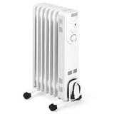Coelon Electric Indoor Oil Heater 1500W Oil Filled Radiator W/ Dumping & Overheat Protection