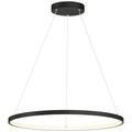 Access Lighting 52069LEDD-MBL-ACR 31.5 in. 42W Anello Dual Voltage LED Pendant Matte Black