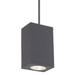 Wac Lighting Dc-Pd06-S Cube Architectural 10 Tall Led Indoor/Outdoor Pendant - Graphite /