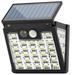 Eummy Solar Light Outdoor with 72LEDs Motion Sensor Wall 3 Lighting Modes Light Solar Fence Light IP65 Waterproof Solar Patio Light with 270Â°Beam Angle for Patio Yard Garden Pathway