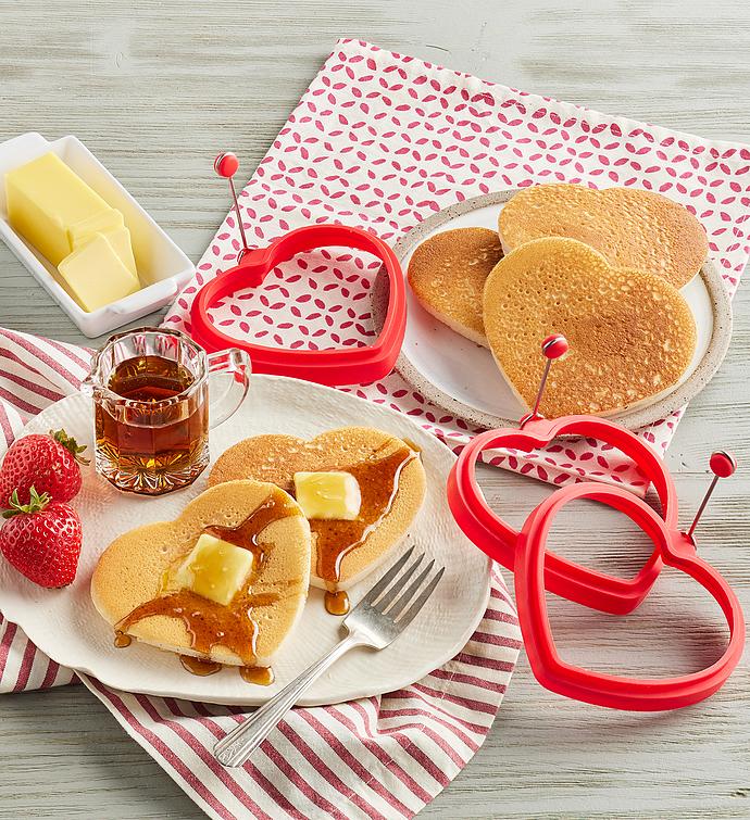 Heart-Shaped Egg And Pancake Mold - Set Of 3, Kitchen Tools, Cakes by Harry & David