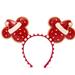 Disney Accessories | Disney Christmas Cookie Ears Headband Nwt | Color: Red/White | Size: Os