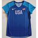 Nike Tops | Nike Team Usa Rio 2016 Olympics Track & Field Team Issued Top Women's Size L New | Color: Blue | Size: L