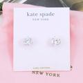 Kate Spade Jewelry | Kate Spade Round Tri-Prong Stud Earrings Clear Zirconia Silver | Color: Silver | Size: Os