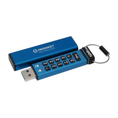 Kingston 128GB IronKey Keypad 200 USB-A 3.2 Gen 1 Flash Drive IKKP200/128GB