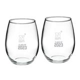 Navy Midshipmen Class of 2023 21oz. 2-Piece Stemless Wine Glass Set