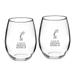 Cincinnati Bearcats Class of 2023 21oz. 2-Piece Stemless Wine Glass Set