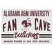 Alabama A&M Bulldogs 24'' x 34'' Fan Cave Wood Sign