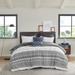 INK+IVY Mila 3 Piece Cotton Duvet Cover Set with Chenille Tufting in Gray (King/Cal King) - Olliix II12-1251