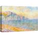 wall26 Canvas Print Wall Art Cliffs at Pourville Morning Claude Monet Nature Illustrations Fine Art Decorative Landscape Multicolor Wilderness Rustic for Living Room Bedroom Office - 24 x36&q