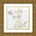 Kimberly Allen 20x20 Gold Ornate Wood Framed with Double Matting Museum Art Print Titled - Oh Holy Night Wisemen