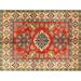 Ahgly Company Machine Washable Indoor Rectangle Traditional Fall Leaf Brown Green Area Rugs 3 x 5