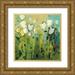 Harwood Jennifer 20x20 Gold Ornate Wood Framed with Double Matting Museum Art Print Titled - White Tulips I