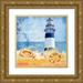 Art Licensing Studio 20x20 Gold Ornate Wood Framed with Double Matting Museum Art Print Titled - Trade Winds Lighthouse