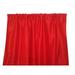 Faux Silk Solid Dupioni Window Curtain 56 Inch Wide Red