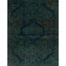 Ahgly Company Machine Washable Indoor Rectangle Abstract Dark Slate Gray Green Area Rugs 2 x 4