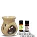 Arvedikas Aroma Diffuser Set with 2 Scented Fragrance Oil & 6 Tealight Candles (Patchouli | Lavender)