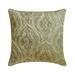 Decorative Grey 12 x12 (30x30 cm) Throw Pillow Covers Jacquard Quilted Zari Embroidery Throw Pillows For Sofa Damask Pattern Modern Style - Venus