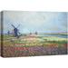 wall26 Canvas Print Wall Art Fields of Flowers & Windmills Claude Monet Nature Illustrations Fine Art Decorative Landscape Multicolor Wilderness Rustic for Living Room Bedroom Office - 12