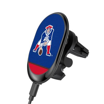 New England Patriots Throwback Wireless Magnetic Car Charger