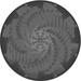 Ahgly Company Machine Washable Indoor Round Transitional Gray Brown Area Rugs 6 Round