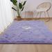 YJ.GWL Soft Area Rugs Shag Carpet Fluffy Rug for Living Room Bedroom Floor Mat Home Decor 4 x6 Lavender Purple