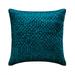 Throw Pillow Cover Teal Blue 20 x20 (50x50 cm) Throw Pillow Covers Velvet Quilted & Solid Color Throw Pillows For Couch Geometric Pattern Modern Style - Irresistible Teal