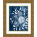 Popp Grace 19x24 Gold Ornate Wood Framed with Double Matting Museum Art Print Titled - Cyanotype Roses II