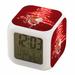 AVEKI Digital Alarm Clock LED Digital Bedroom Alarm Clock Easy Setting Cube Wake up Clocks with 4 Sided Christmas Pattern Soft Night Light Large Display Ascending Soundï¼ˆPattern 15ï¼‰