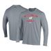 Men's Under Armour Gray Wisconsin Badgers Hockey Arch Over Performance Long Sleeve T-Shirt