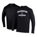 Men's Under Armour Black Northwestern Wildcats Lacrosse Arch Over Performance Long Sleeve T-Shirt