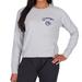 Women's Concepts Sport Gray Gonzaga Bulldogs Greenway Long Sleeve T-Shirt