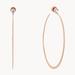 Michael Kors Jewelry | Michael Kors Cubic Zirconia Whisper Hoop Rose Gold Tone Earrings Medium | Color: Gold | Size: Os