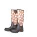 Coach Shoes | Coach Tall Rain Boots With Signature Floral Print Size 7 | Color: Brown/Pink | Size: 7