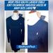 Polo By Ralph Lauren Dresses | New! Polo Ralph Lauren Cable Knit Crewneck Sweater Dress In Navy Size Large | Color: Blue/White | Size: L