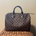 Louis Vuitton Bags | Authentic Louis Vuitton Speedy 30 - Damier Ebene | Color: Brown/Red | Size: Os