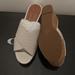 Coach Shoes | Coach Sz 8 Cream Embossed Wedges | Color: Cream | Size: 8