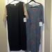 Lularoe Dresses | 2-Lularoe Julia Dress 2xl New | Color: Black | Size: Xxl