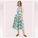 Kate Spade Dresses | Kate Spade Dahlia Bloom Burnout Midi Dress - Us Size 00/Xs | Color: Blue | Size: Xs