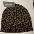 Michael Kors Accessories | Michael Kors Knit Hat Reversible | Color: Black/Green | Size: Os