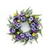 Primrue Pansy 26" Polyester Wreath in Blue/Green/Indigo | 7 H x 26 W x 26 D in | Wayfair F63A1F745A3C435996E09DCA3B61C3A9
