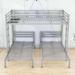 Isabelle & Max™ Luby Full Over Twin & Twin Metal L-Shaped Bunk Beds by Isabelle & Max Metal in Gray | 72.2 H x 78 W x 93.1 D in | Wayfair
