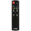 Fysic FC-Remote - Universal Fernbedienung für Senioren - Große Tasten - Für zwei Geräte - Nur die wichtigsten Funktionen - Schwarz