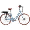 E-Bike SAXONETTE "Saxonette Style Plus 2.0" E-Bikes Gr. 50 cm, 28 Zoll (71,12 cm), blau (powder blue glänzend) E-Bikes