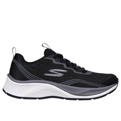 Skechers Boy's Elite Sport - Push-Pace Sneaker | Size 4.0 | Black/Charcoal | Textile/Synthetic | Machine Washable