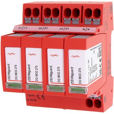 Berspannungsableiter Netzform-TN-S 4TE 275VAC 1,5kV Hutschiene TH35 20kA opt - Dehn