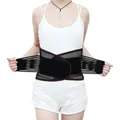 Ceinture d'entraînement à la taille réglable unisexe orthèse pour le bas du dos soutien de la