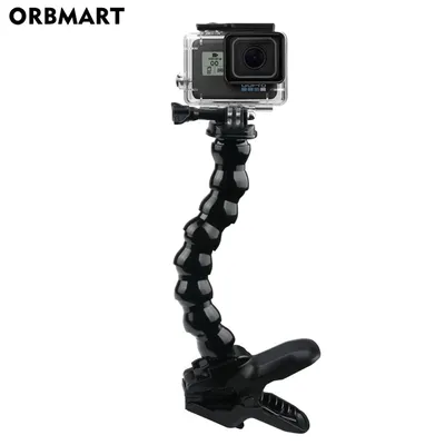 Mâchoires à pince flexible support réglable en col de cygne pour GoPro 11 10 9 SJcam Yi DJI caméra