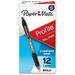 Paper Mate 89465 Profile Retractable Ballpoint Pens Bold (1.4mm) Black 12 Count